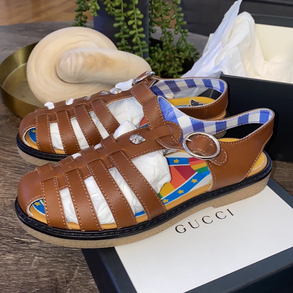 Gucci Kids Cirano Lux Sandals - Picture 2 of 8